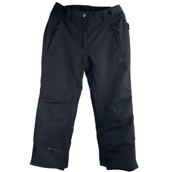 Crane Sports Ski/ Snowboarding Pants Size Large Black Waterproof Windproof‎ - Picture 1 of 15
